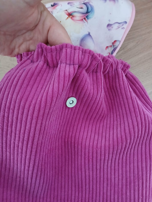 Sac à dos enfant thème "Licorne fushia"