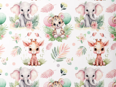 Sac à dos enfant thème "Bébés safari"