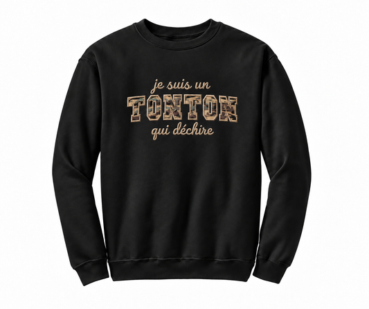 Sweat homme brodé Tonton