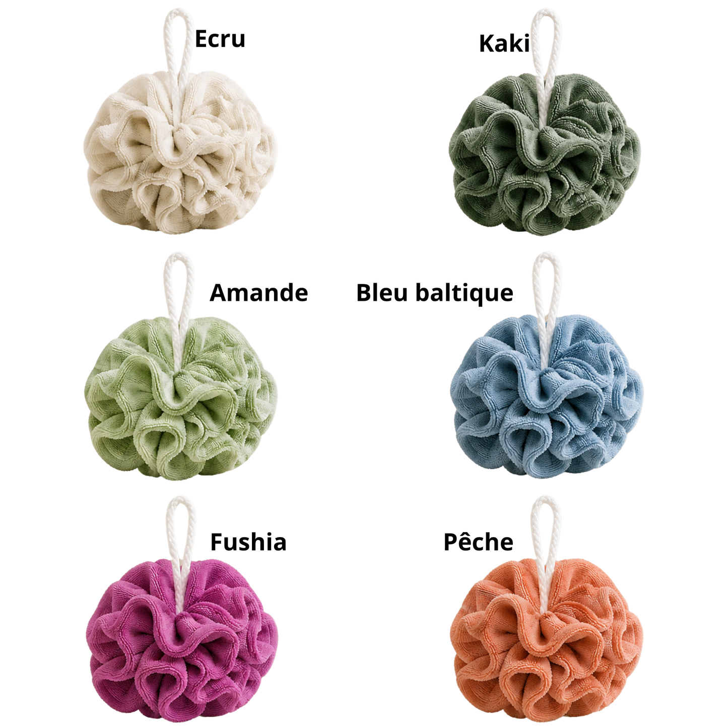 Nos fleurs de douche lavables