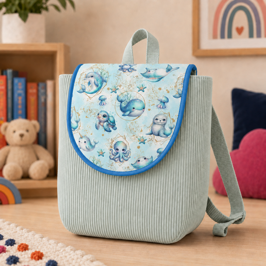 Sac à dos enfant thème "Petits poissons"