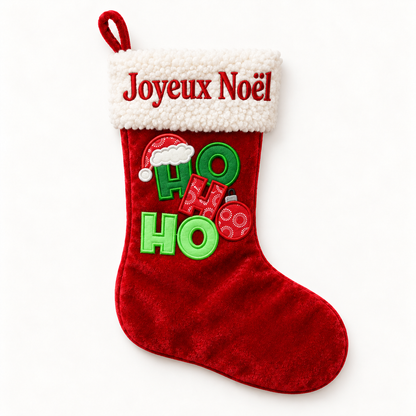 Chaussette et bonnet de Noël traditionnel