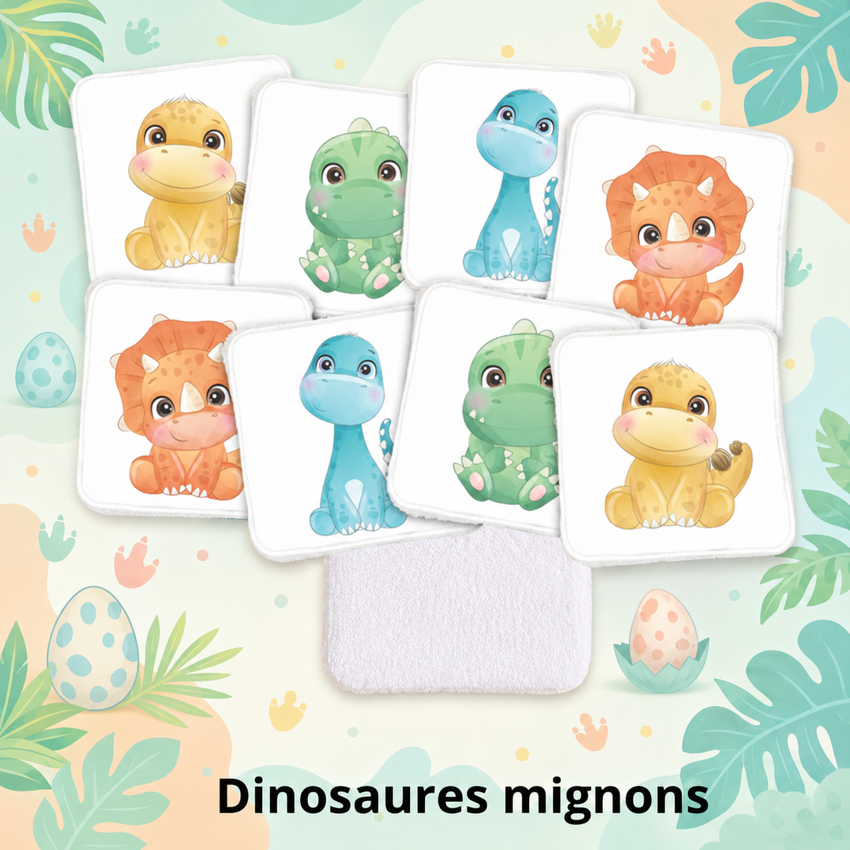 Nos lingettes lavables enfants