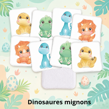 Nos lingettes lavables enfants