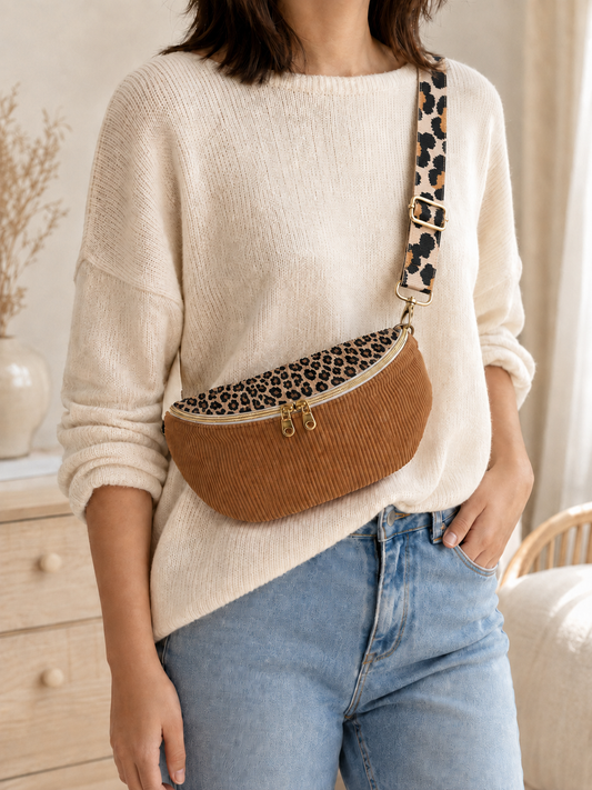 Notre sac banane léopard