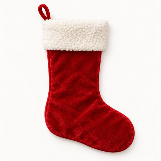 Chaussette et bonnet de Noël traditionnel
