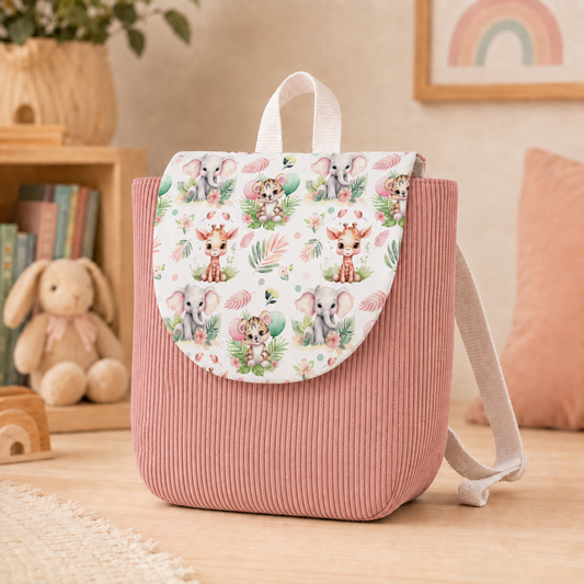 Sac à dos enfant thème "Bébés safari"