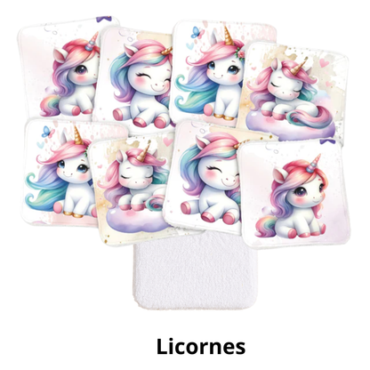 Lingettes lavables enfants
