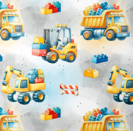 Sac à dos enfant thème "Engins de chantier"