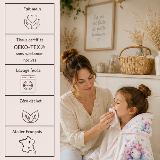 Lingettes lavables enfants
