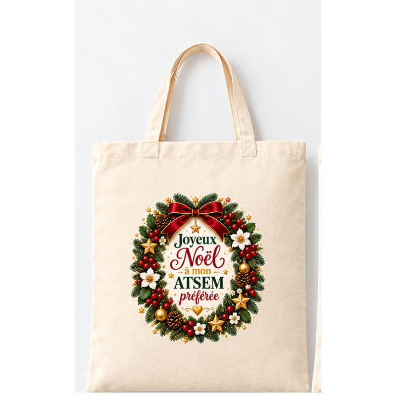 Tog bag de Noël pour maîtresse, maître, Atsem ou Nounou