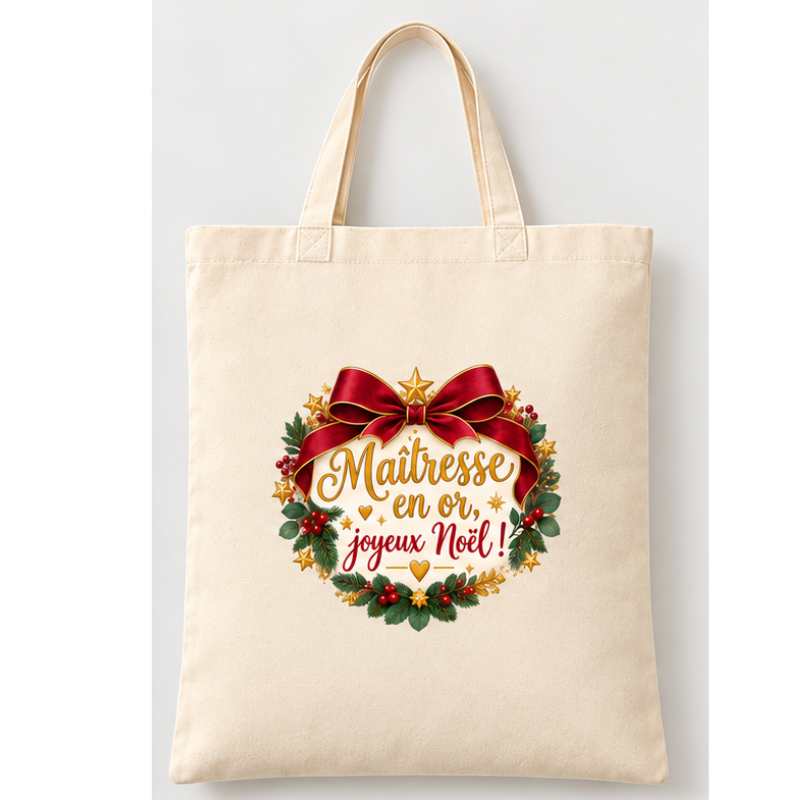Tog bag de Noël pour maîtresse, maître, Atsem ou Nounou