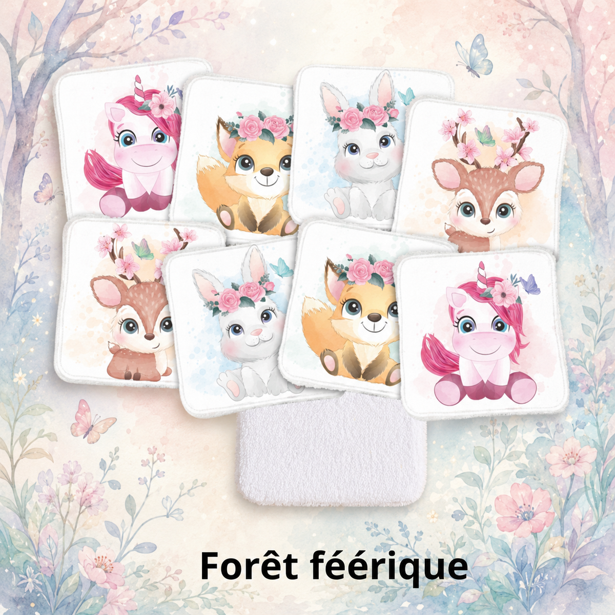 Nos lingettes lavables enfants