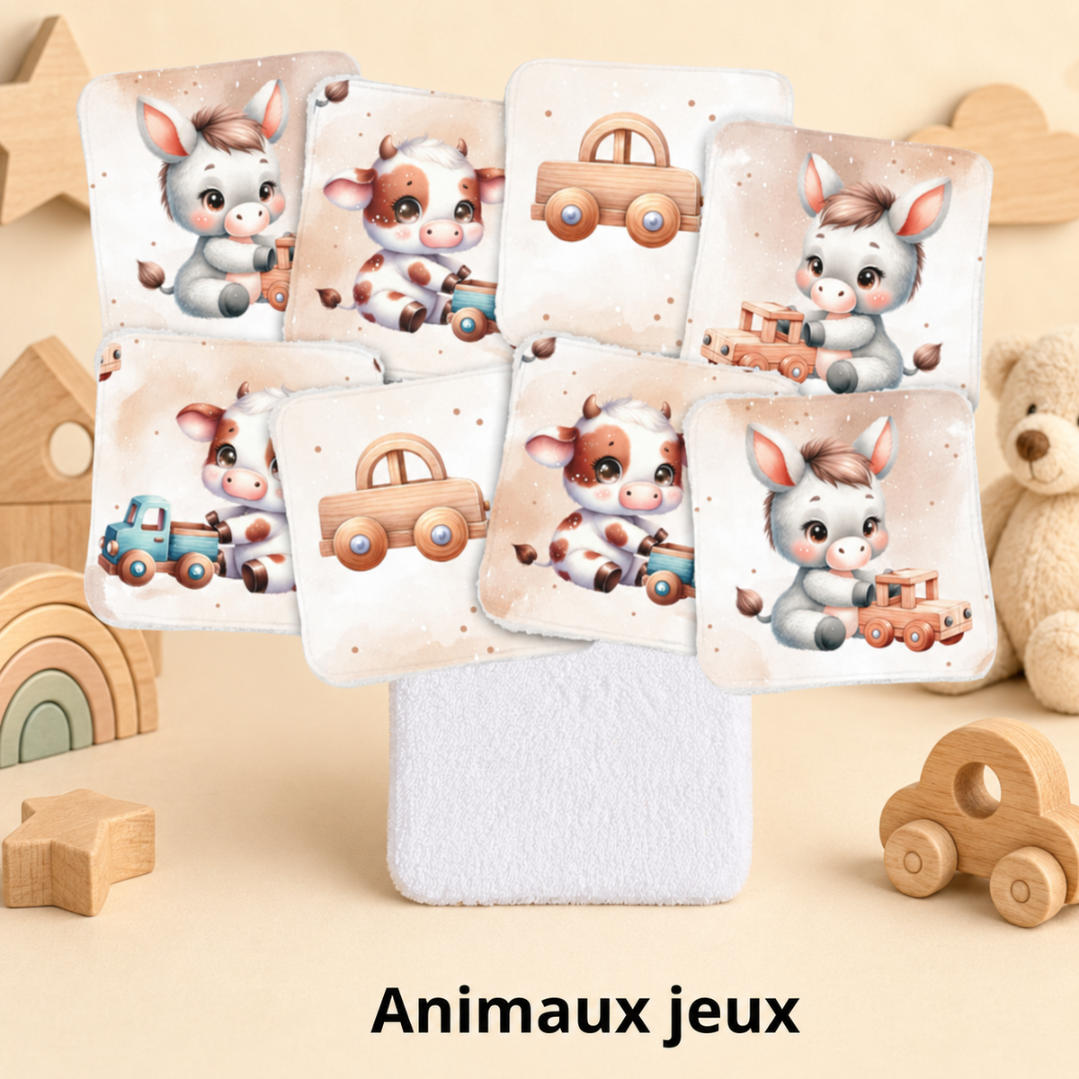 Nos lingettes lavables enfants