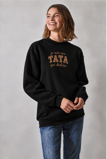 Sweat femme brodé Tata