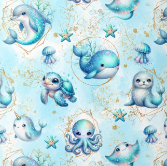 Sac à dos enfant thème "Petits poissons"